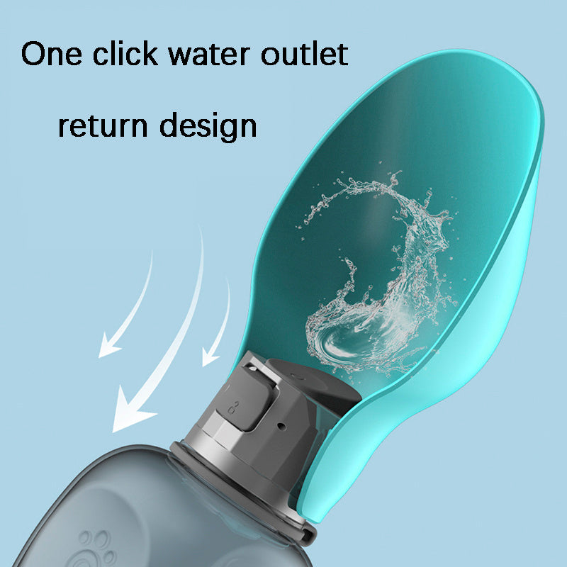 800ml Dogs Water Bottle Portable High Leakproof Pet Foldable Bowl