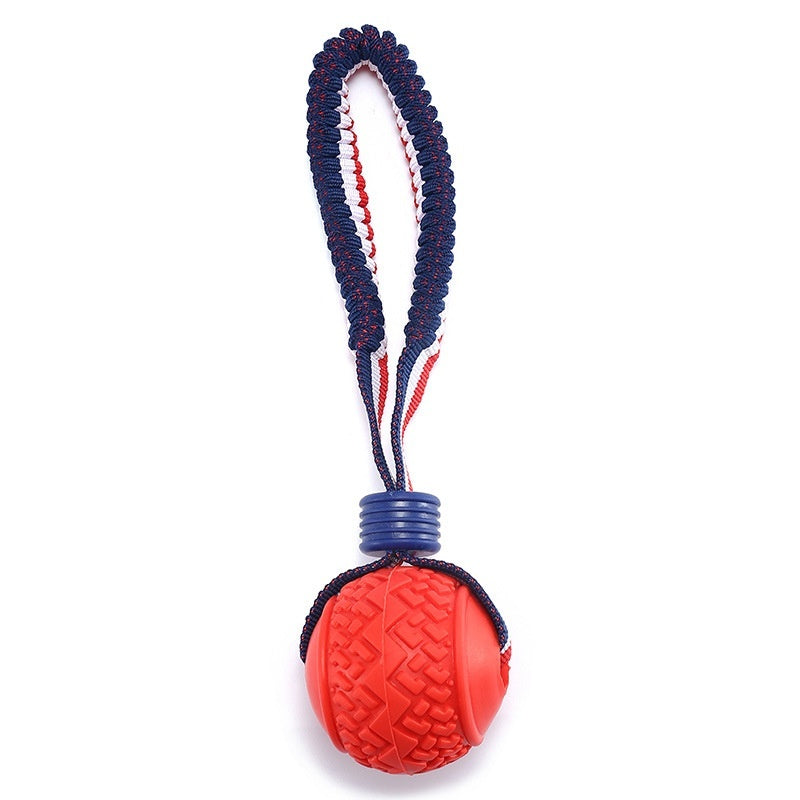 Interactive Dog Toy Ball Interactive Teether With Rope Dog Ball