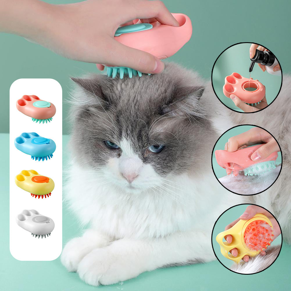 Durable Cat Paw Bath Brush Fine Foaming Labor-saving Cartoon
