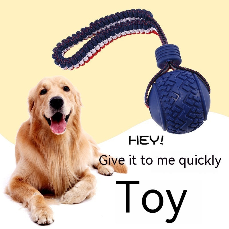 Interactive Dog Toy Ball Interactive Teether With Rope Dog Ball