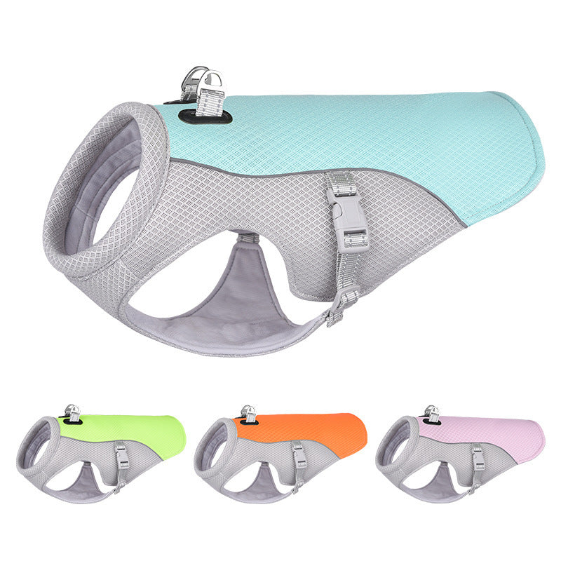 Summer Pet Dog Cooling Vest Heat Resistant Dogs Clothes Breathable