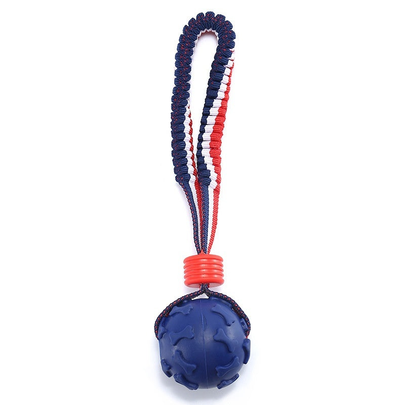 Interactive Dog Toy Ball Interactive Teether With Rope Dog Ball