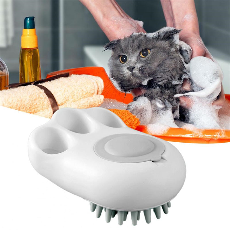 Durable Cat Paw Bath Brush Fine Foaming Labor-saving Cartoon