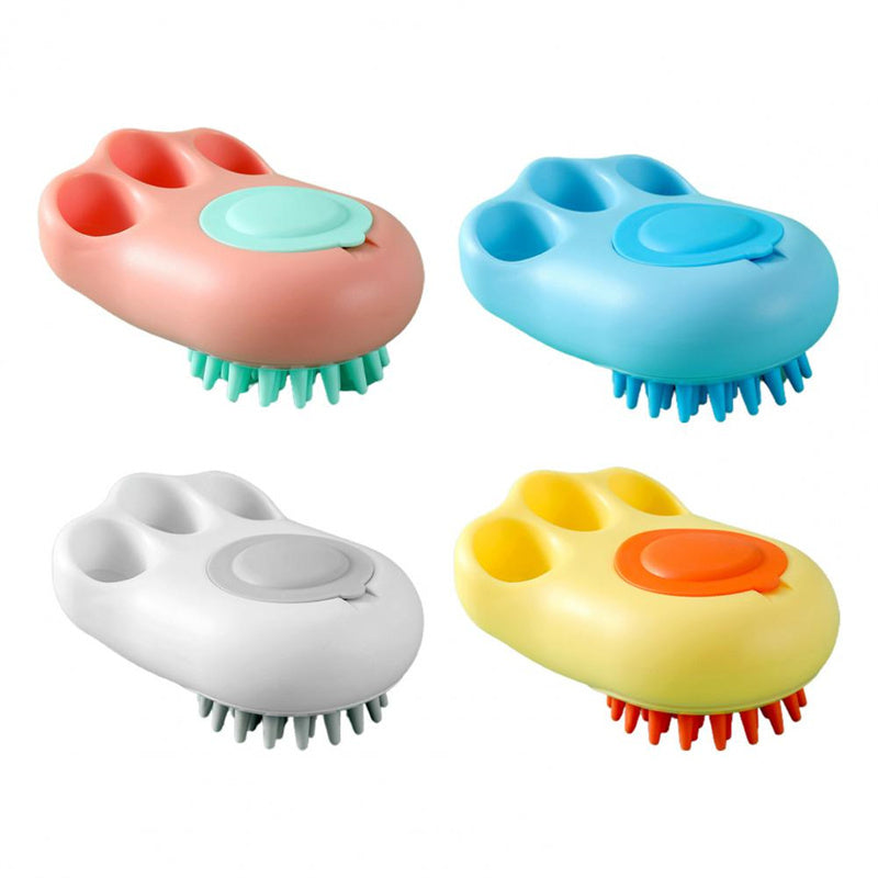 Durable Cat Paw Bath Brush Fine Foaming Labor-saving Cartoon