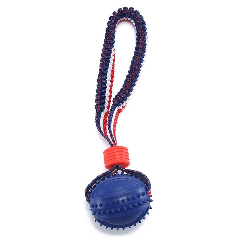 Interactive Dog Toy Ball Interactive Teether With Rope Dog Ball