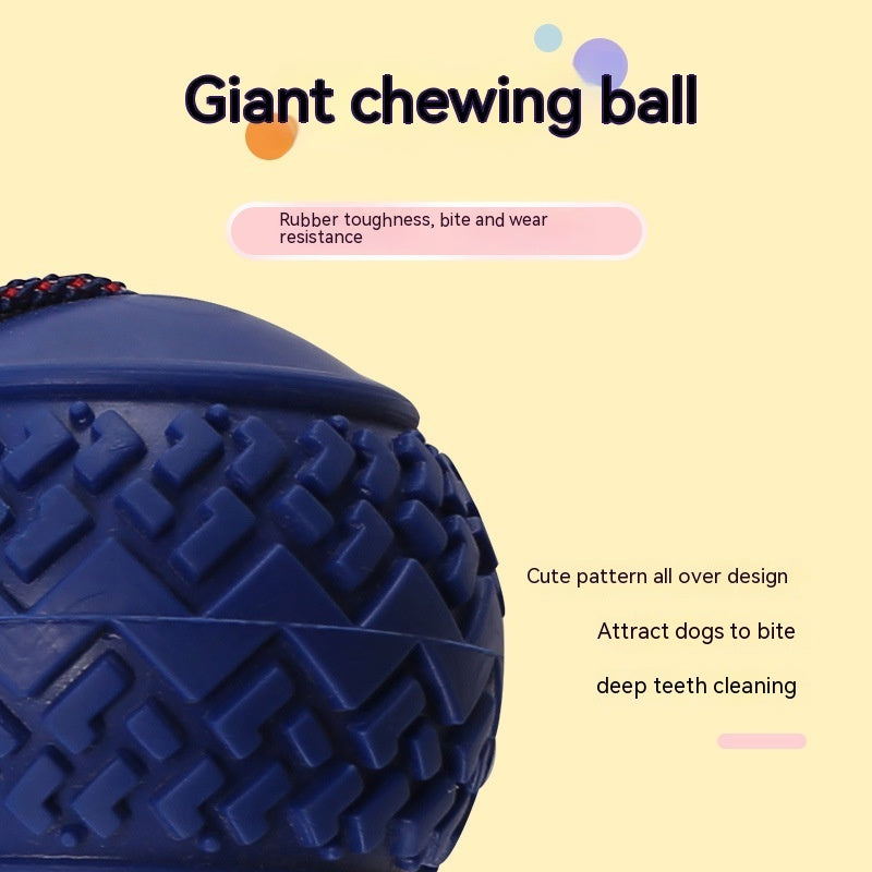 Interactive Dog Toy Ball Interactive Teether With Rope Dog Ball
