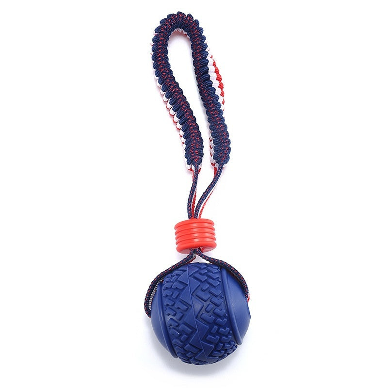 Interactive Dog Toy Ball Interactive Teether With Rope Dog Ball