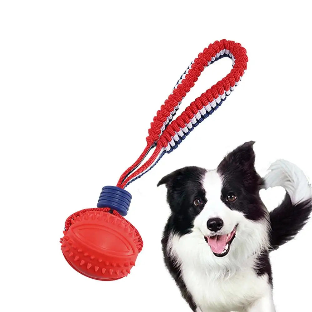 Interactive Dog Toy Ball Interactive Teether With Rope Dog Ball