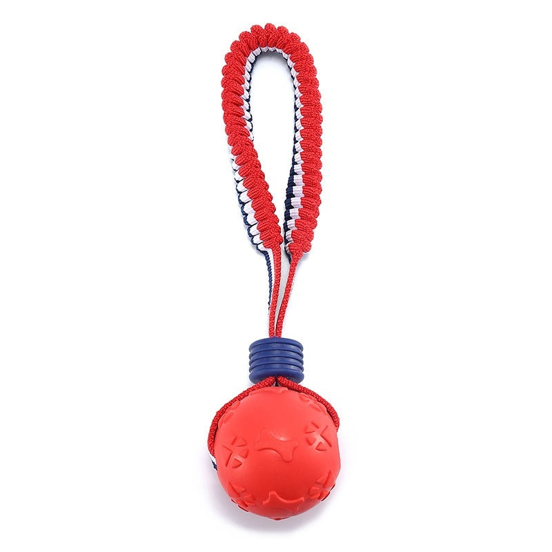 Interactive Dog Toy Ball Interactive Teether With Rope Dog Ball
