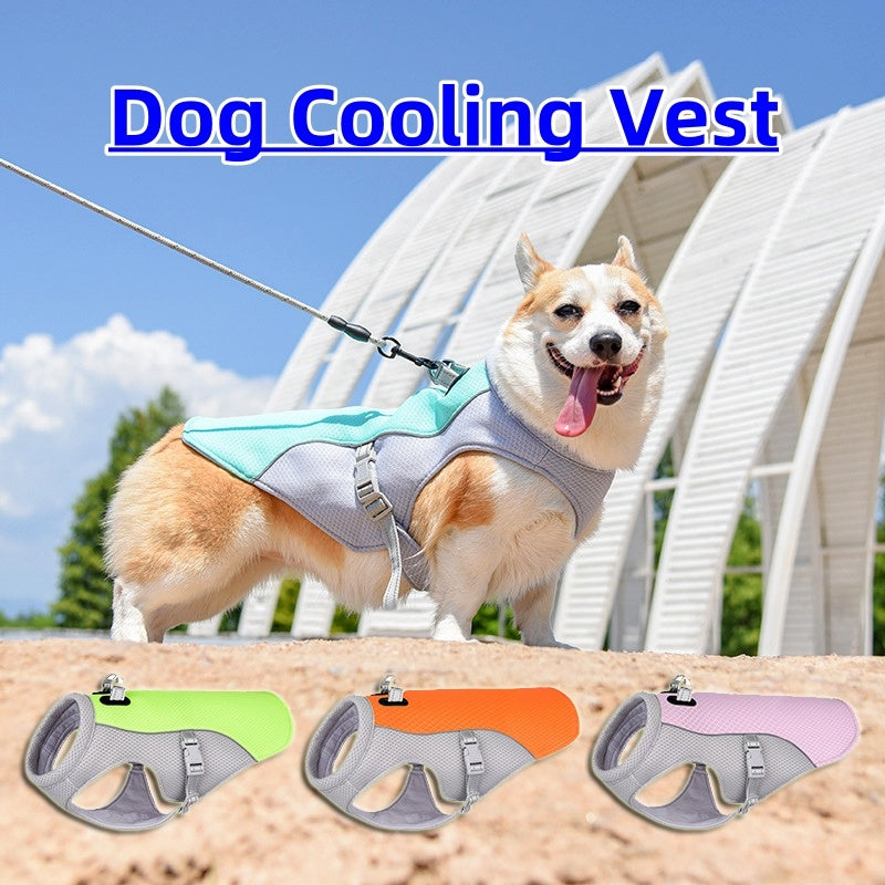 Summer Pet Dog Cooling Vest Heat Resistant Dogs Clothes Breathable