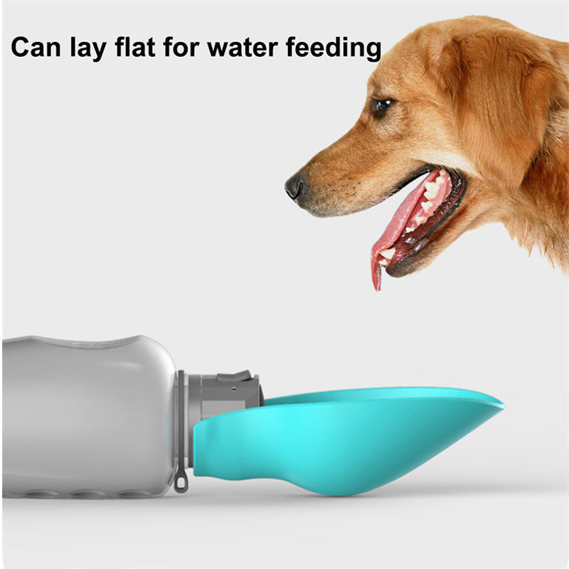 800ml Dogs Water Bottle Portable High Leakproof Pet Foldable Bowl