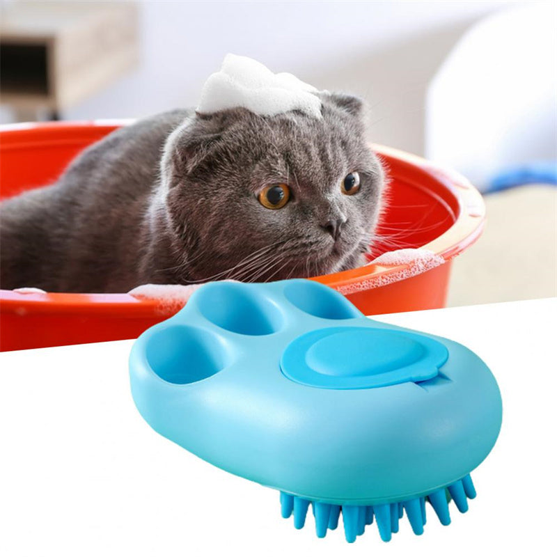 Durable Cat Paw Bath Brush Fine Foaming Labor-saving Cartoon