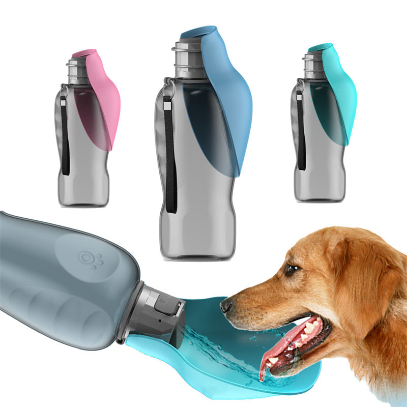 800ml Dogs Water Bottle Portable High Leakproof Pet Foldable Bowl