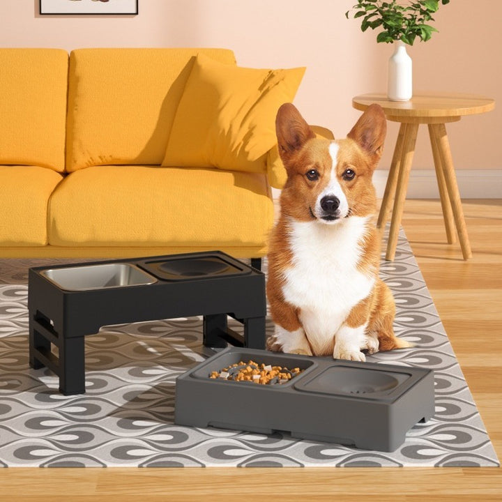 Dog Double Bowls Stainless Stand Adjustable Products